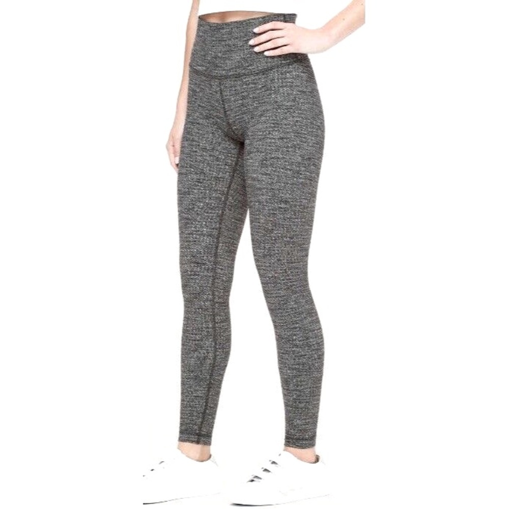 Lululemon Wunder Under High-Rise Legging Luon Variegated Knit Black Heathered